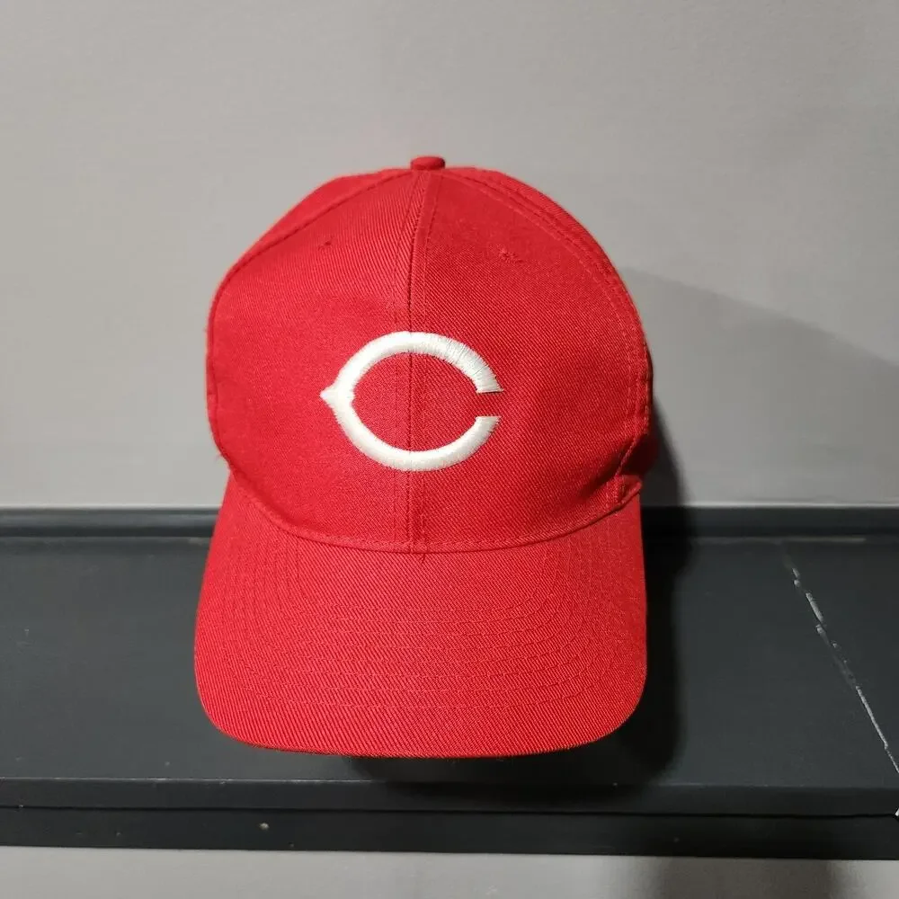VTG 90s Cincinnati Reds American Needle MLB Baseball Snapback Hat Cap OSFA‎